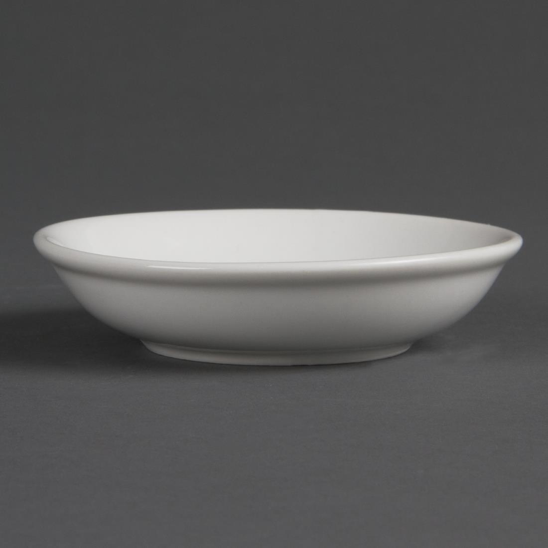 Olympia Whiteware Soy Dishes 100mm (Pack of 12) – [CB494]