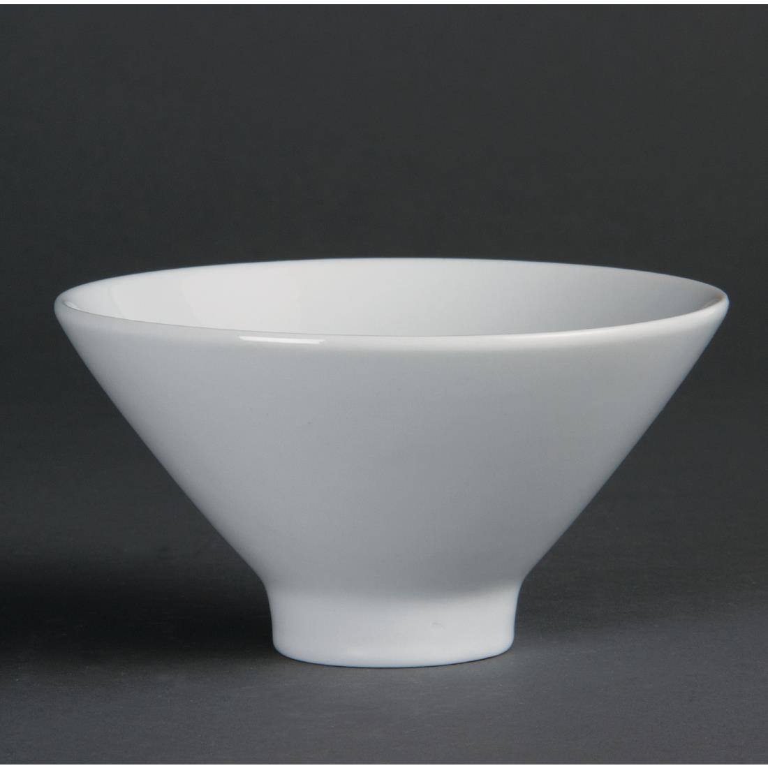 Olympia Whiteware Fluted Bowls 141mm (Pack of 4) – [CB697]