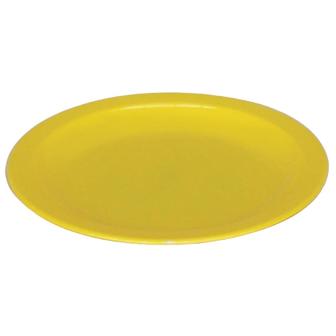 Kristallon Polycarbonate Plates Yellow 230mm (Pack of 12) – [CB767]