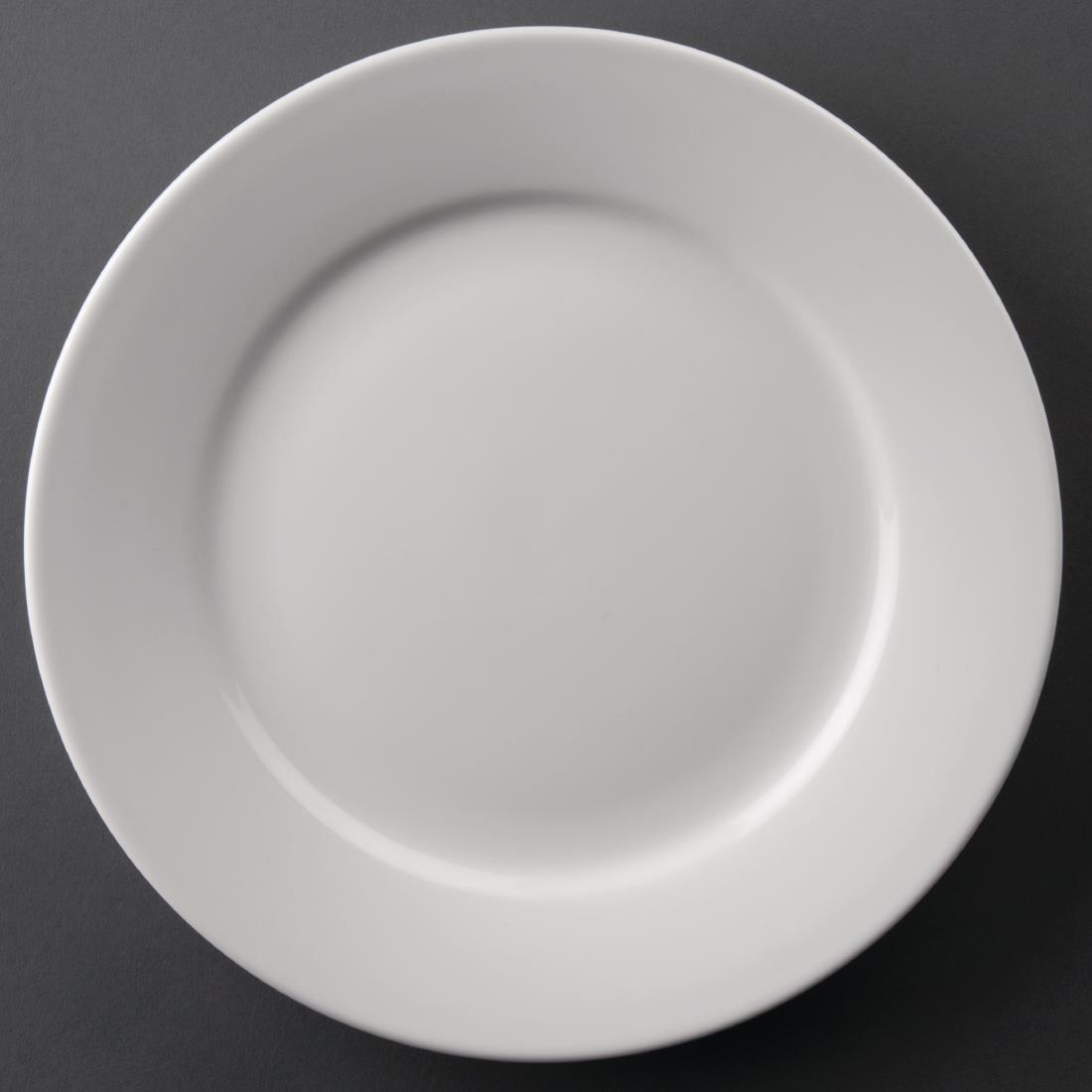 Athena Hotelware Wide Rimmed Plates 228mm (Pack of 12) – [CC208]