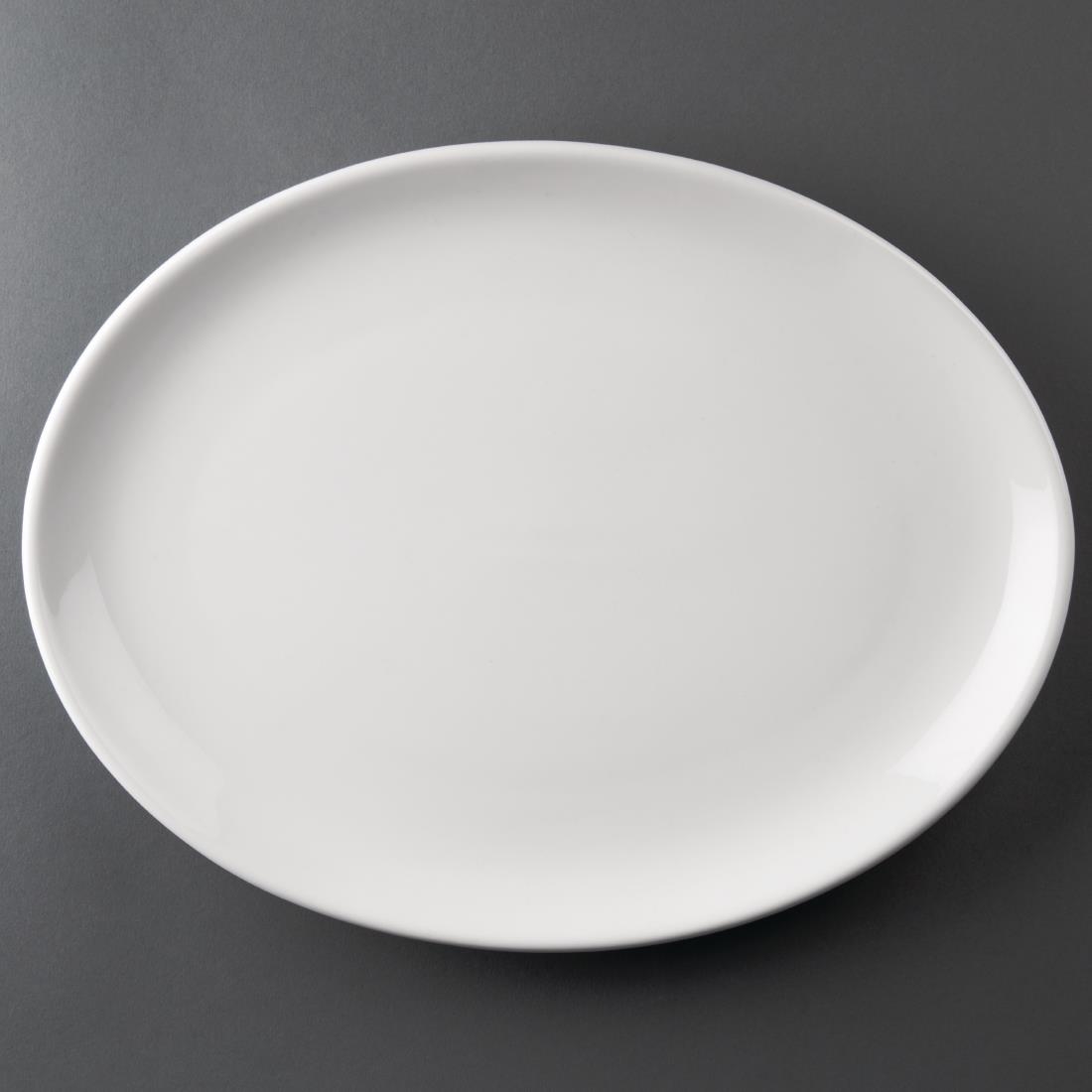 Athena Hotelware Oval Coupe Plates 305 x 241 mm (Pack of 6) – [CC212]