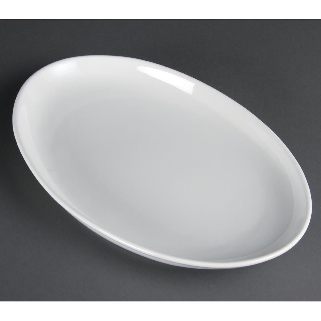 Olympia French Deep Oval Plates 365mm (Pack of 2) – [CC891]