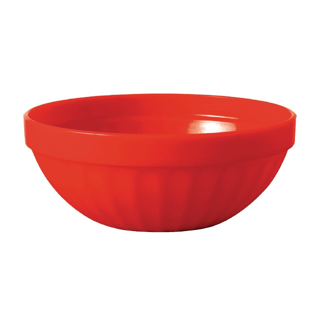 Kristallon Polycarbonate Bowls Red 102mm (Pack of 12) – [CE277]