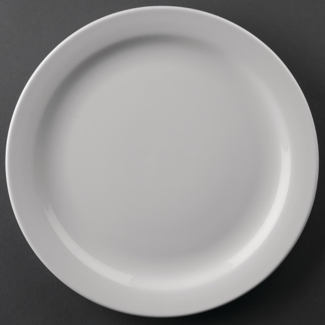 Athena Hotelware Narrow Rimmed Plates 226mm (Pack of 12) – [CF363]