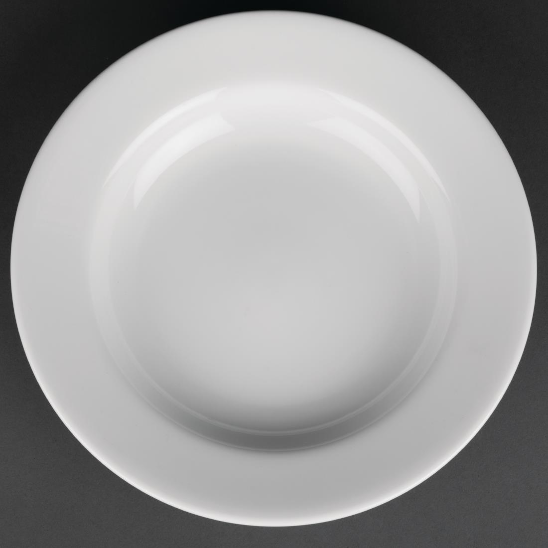 Royal Porcelain Classic White Soup Plates 235mm (Pack of 12) – [CG062]