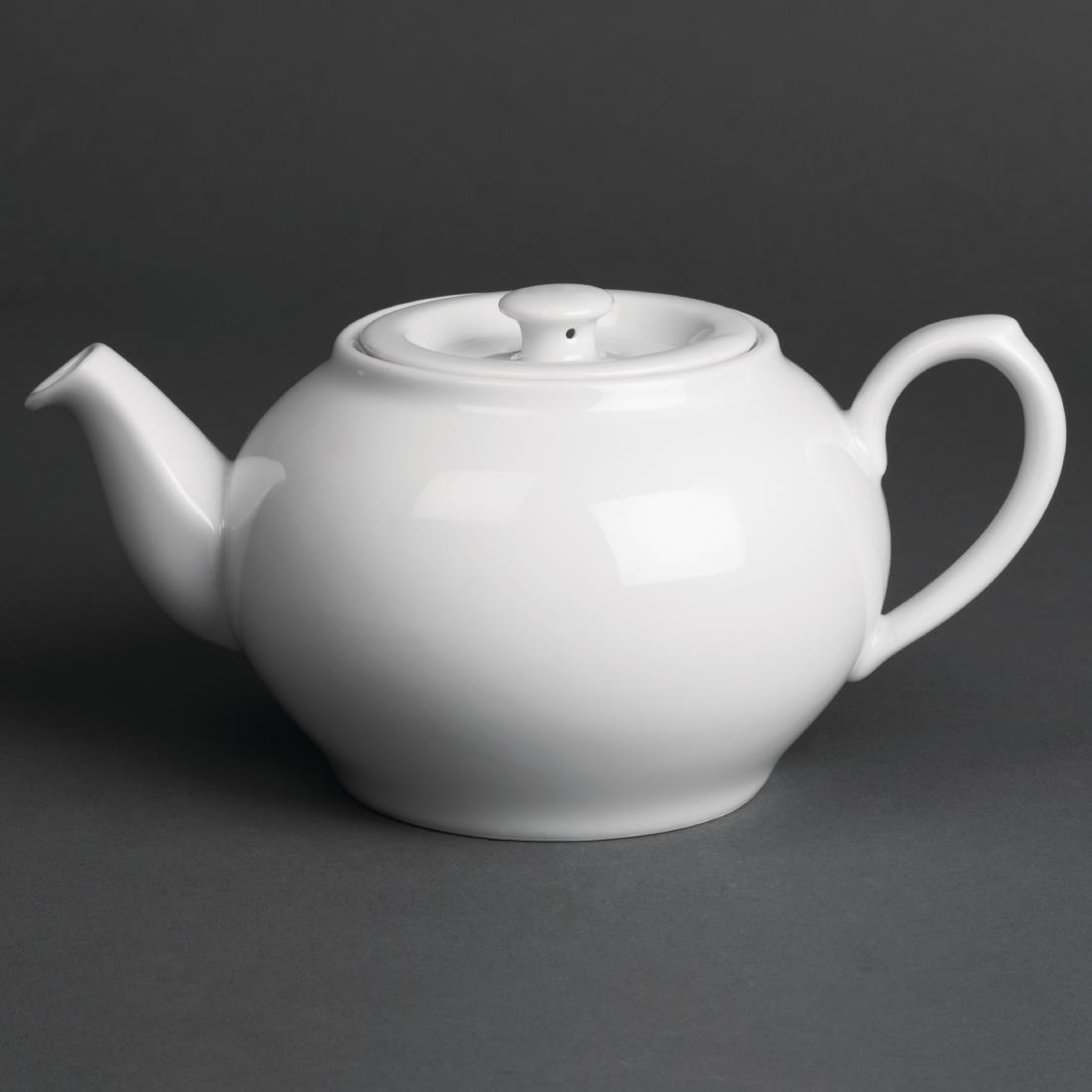 Royal Porcelain Oriental Teapots with Lids 600ml (Pack of 2) – [CG124]