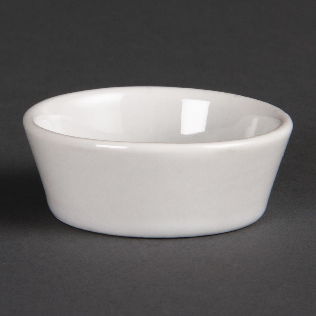 Olympia Whiteware Sloping Edge Bowls 50mm (Pack of 12) – [U161]