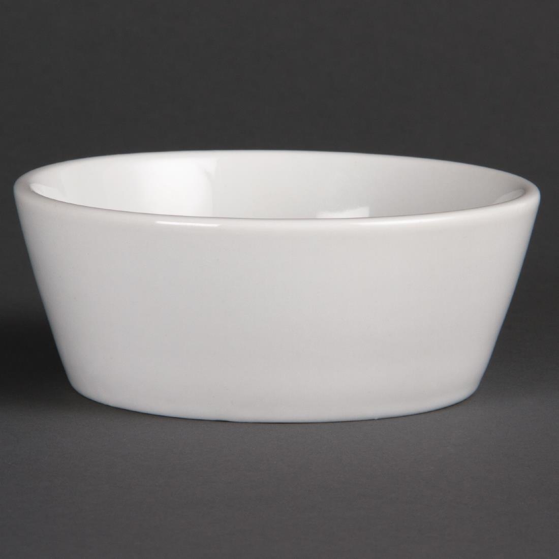 Olympia Whiteware Sloping Edge Bowls 120mm (Pack of 12) – [U163]