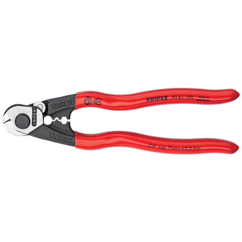 DRAPER Knipex 190mm Forged Wire Rope Cutters [03047]