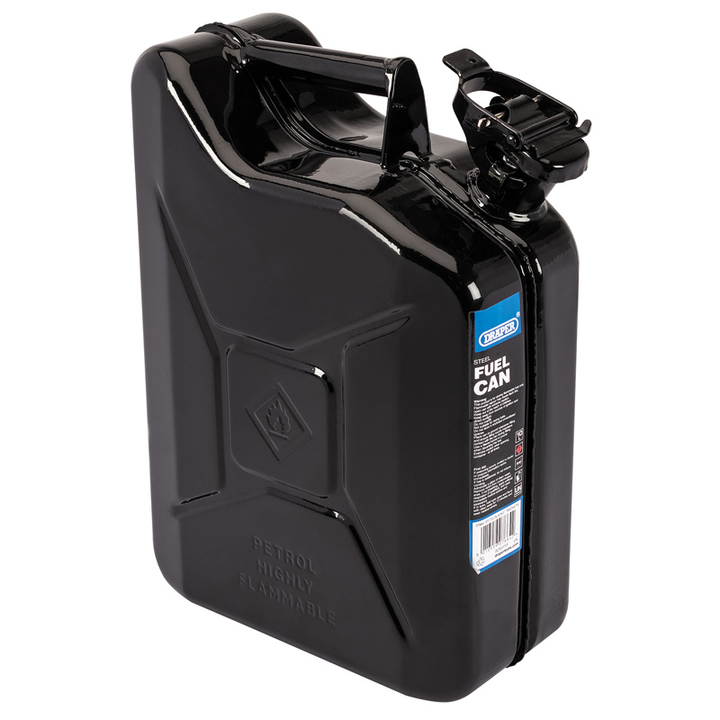 DRAPER 10L Steel Fuel Can (Black) [07664]