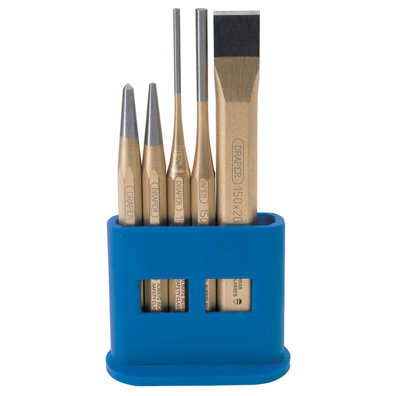 DRAPER Chisel and Punch Set (5 Piece) [13042]