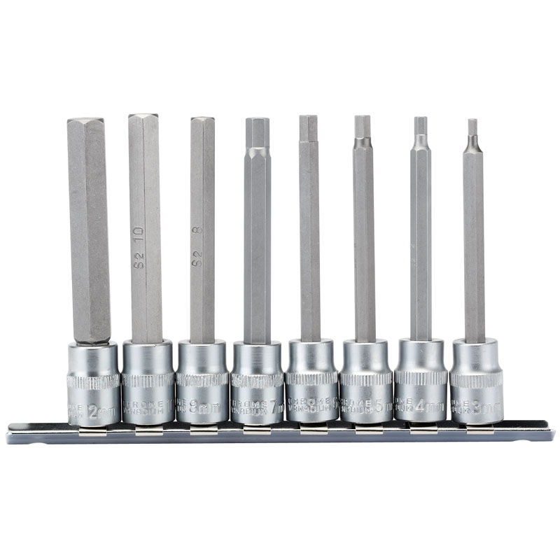 DRAPER 3/8″ Sq. Dr. Hexagonal Socket Bit Set (8 Piece) [16286]