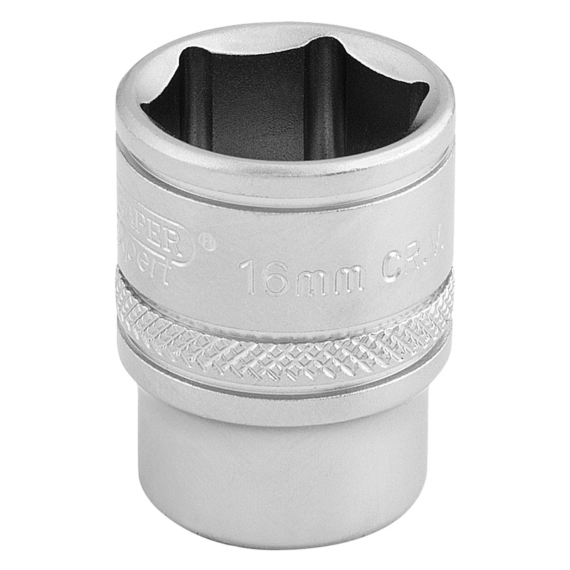 DRAPER 3/8″ Sq. Dr. 6 Point Metric Socket (16mm) [16542]