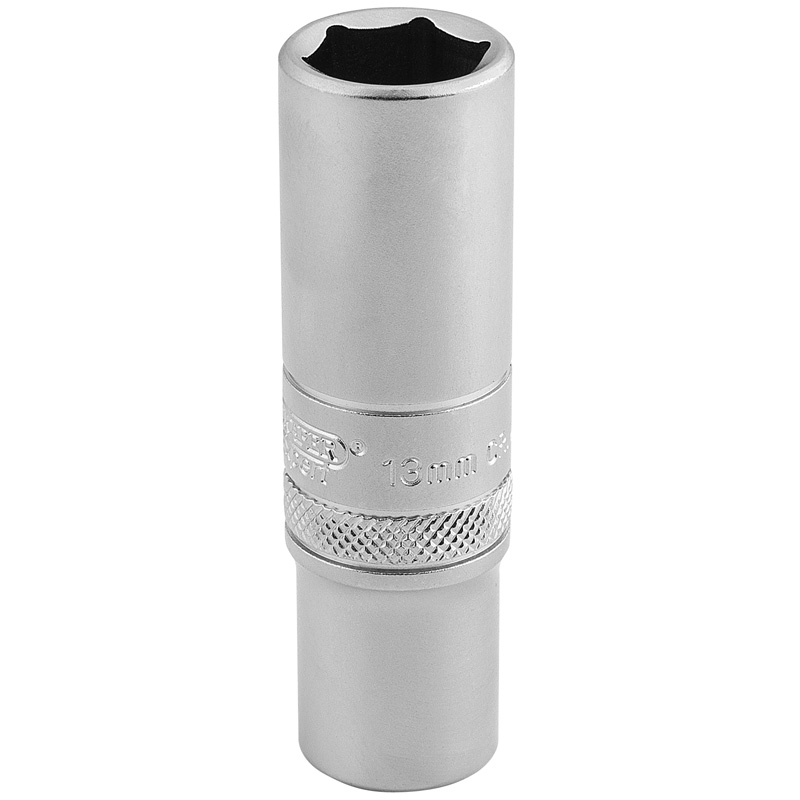 DRAPER 3/8″ Sq. Dr. 6 Point Metric Deep Socket (13mm) [16581]