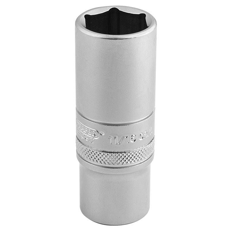 DRAPER 3/8″ Sq. Dr. 6 Point Metric Deep Socket (17mm) [16585]