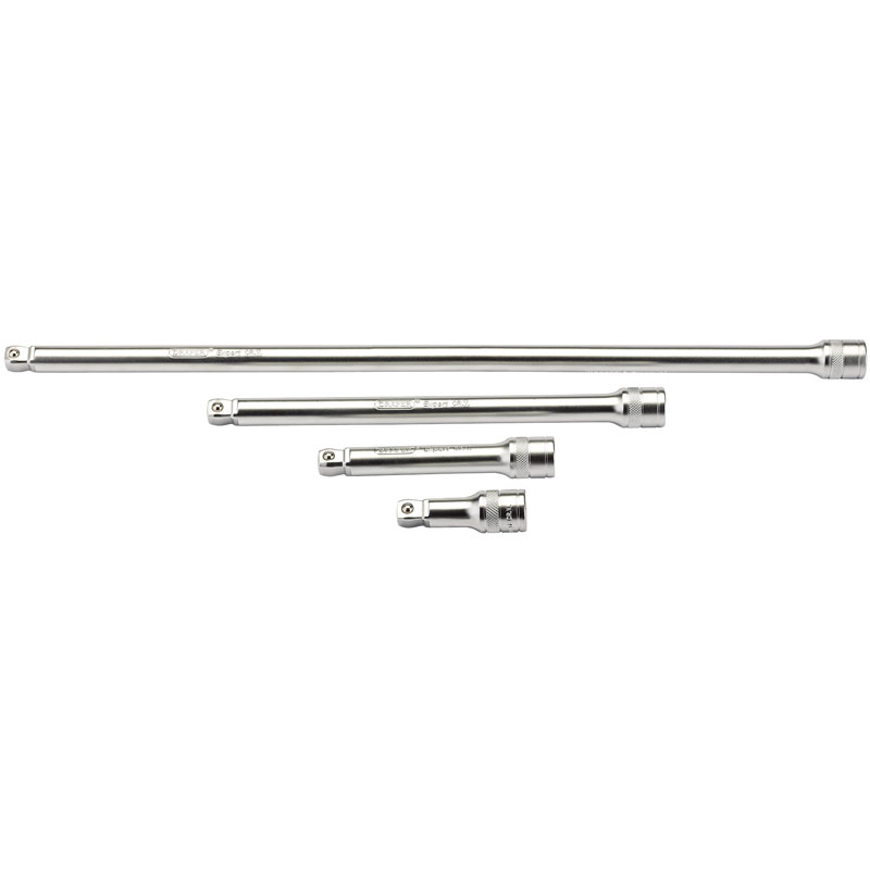 DRAPER 1/2″ Sq. Dr. Wobble Extension Bar Set (Micro Satin Chrome) (4 Piece) [16770]