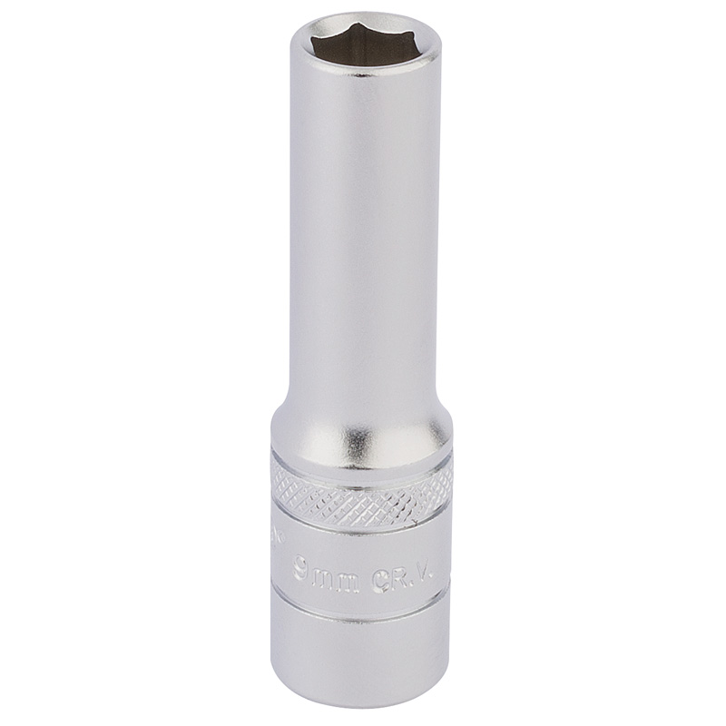 DRAPER 3/8″ Sq. Dr. Hi-Torq® 6 Point Deep Socket (9mm) [17543]