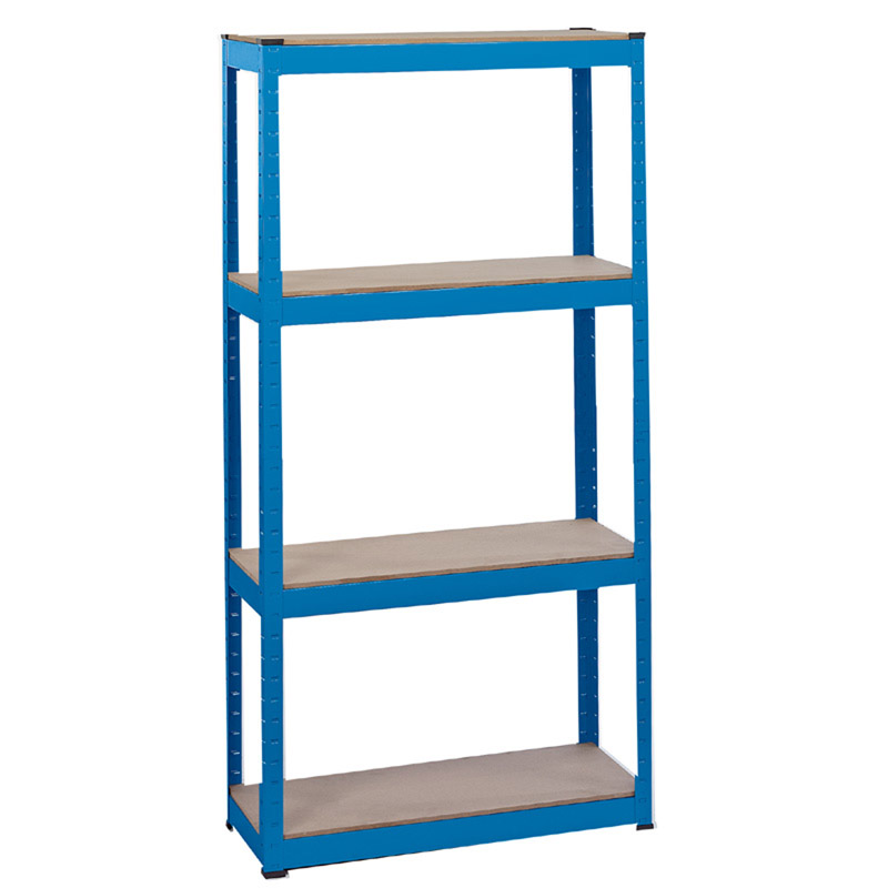 DRAPER Steel Shelving Unit – Four Shelves (L760 x W300 x H1520mm) [21658]