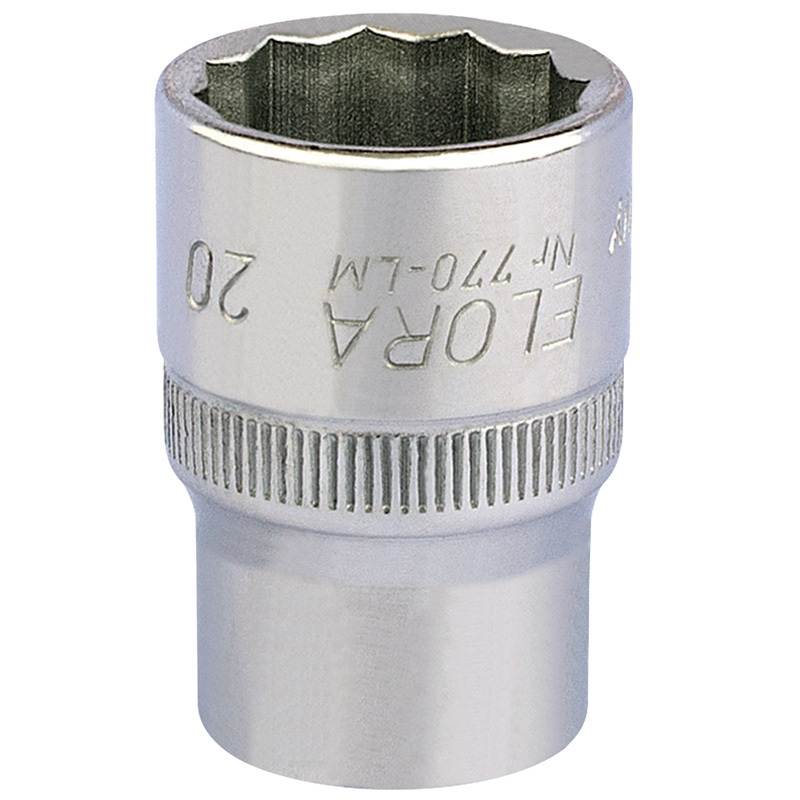 DRAPER 20mm 1/2″ Sq. Dr. Elora Bi-Hexagon Socket [24658]