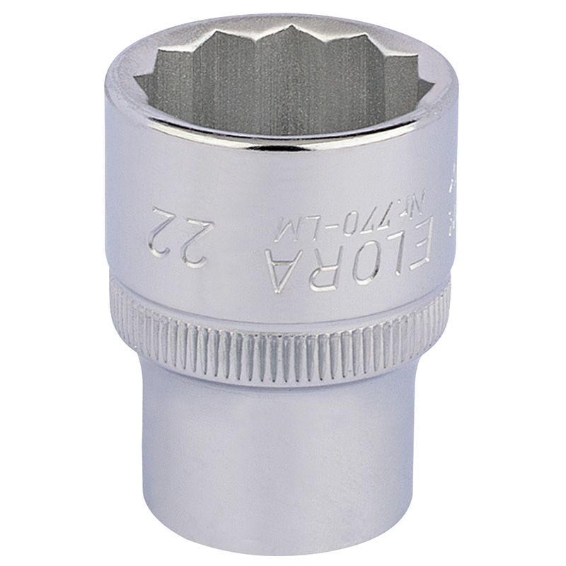 DRAPER 22mm 1/2″ Sq. Dr. Elora Bi-Hexagon Socket [24674]