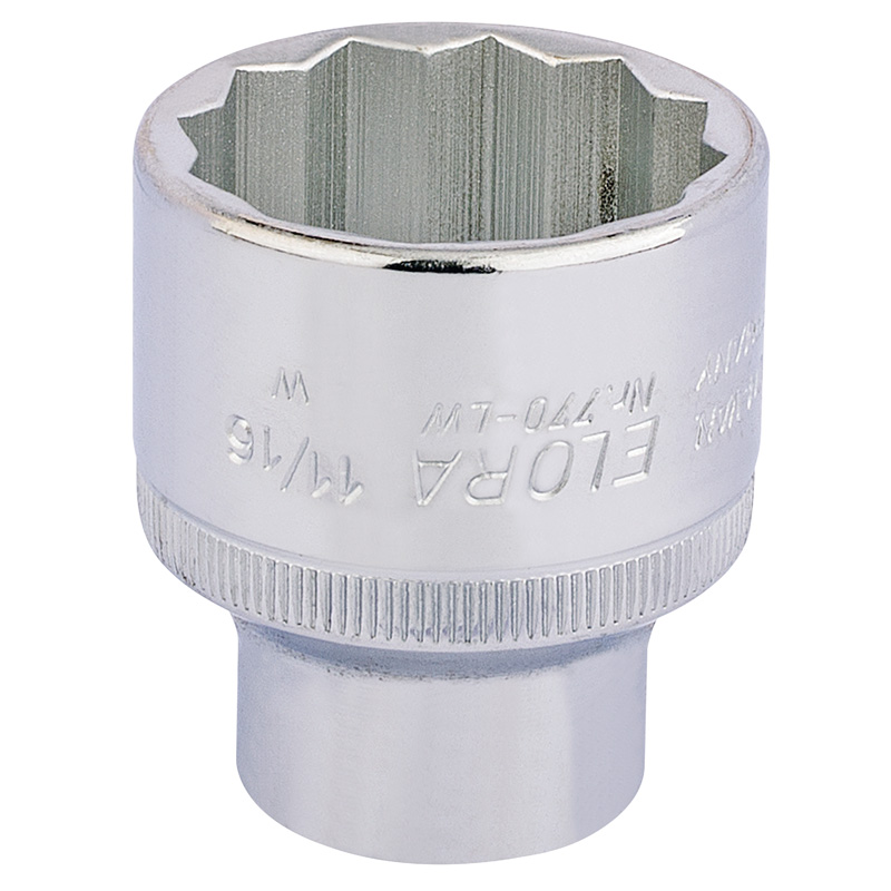 DRAPER 11/16″ 1/2″ Sq. Dr. Elora Whitworth Bi-Hexagon Socket [24880]