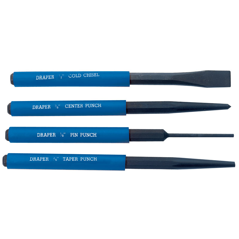 DRAPER Chisel and Punch Set (4 Piece) [26559]