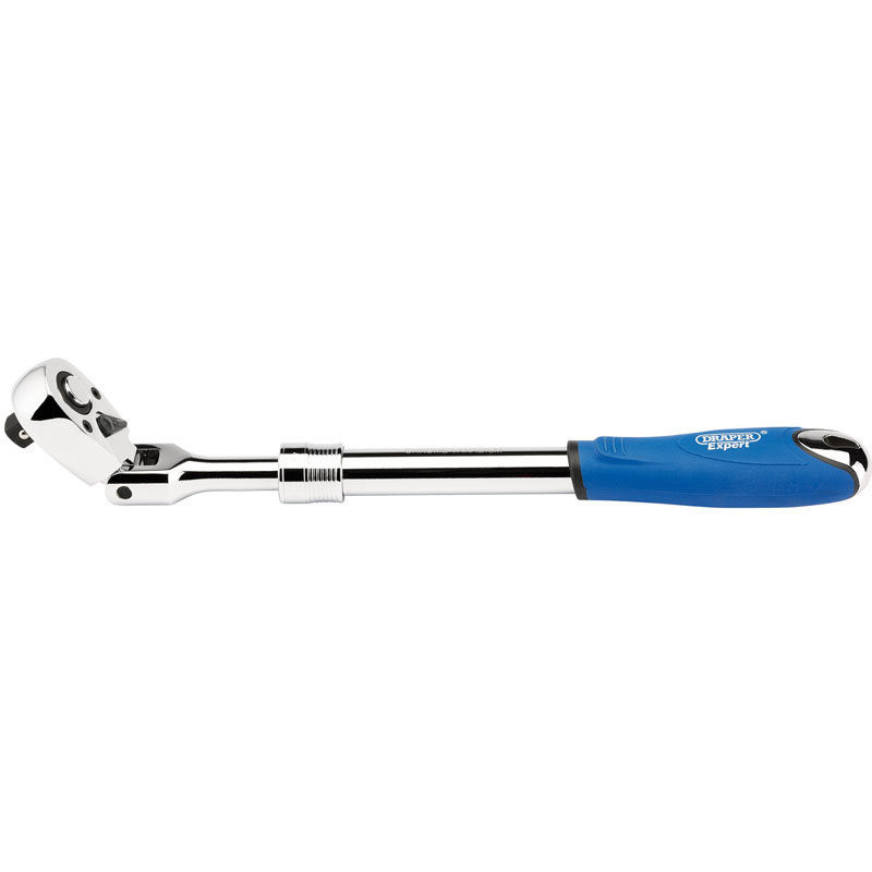 DRAPER 1/2″ Sq. Dr. 72 Tooth Flexible Head Extending Reversible Ratchet [26817]