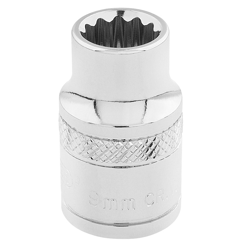 DRAPER 3/8″ Sq. Dr. Hi-Torq® 12 Point Socket (9mm) [32769]