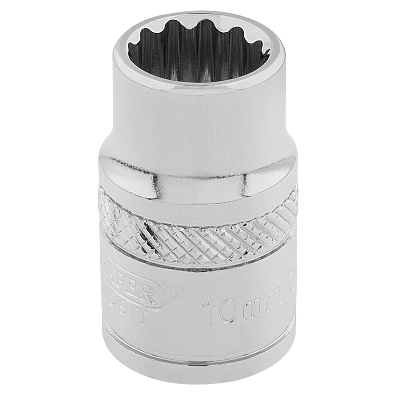 DRAPER 3/8″ Sq. Dr. Hi-Torq® 12 Point Socket (10mm) [32770]