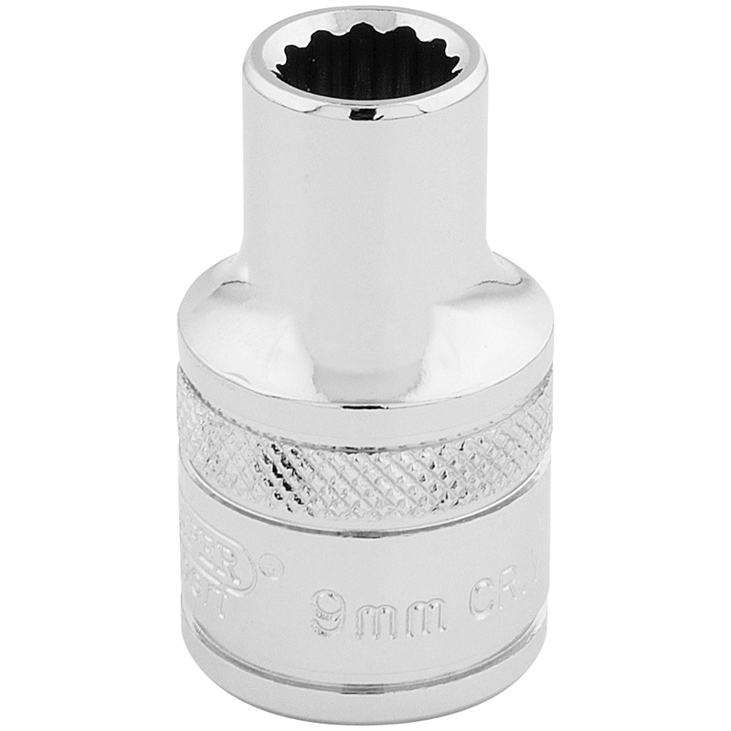 DRAPER 1/2″ Sq. Dr. Hi-Torq® 12 Point Socket (9mm) [33089]