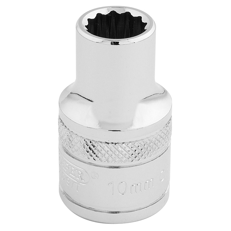 DRAPER 1/2″ Sq. Dr. Hi-Torq® 12 Point Socket (10mm) [33093]