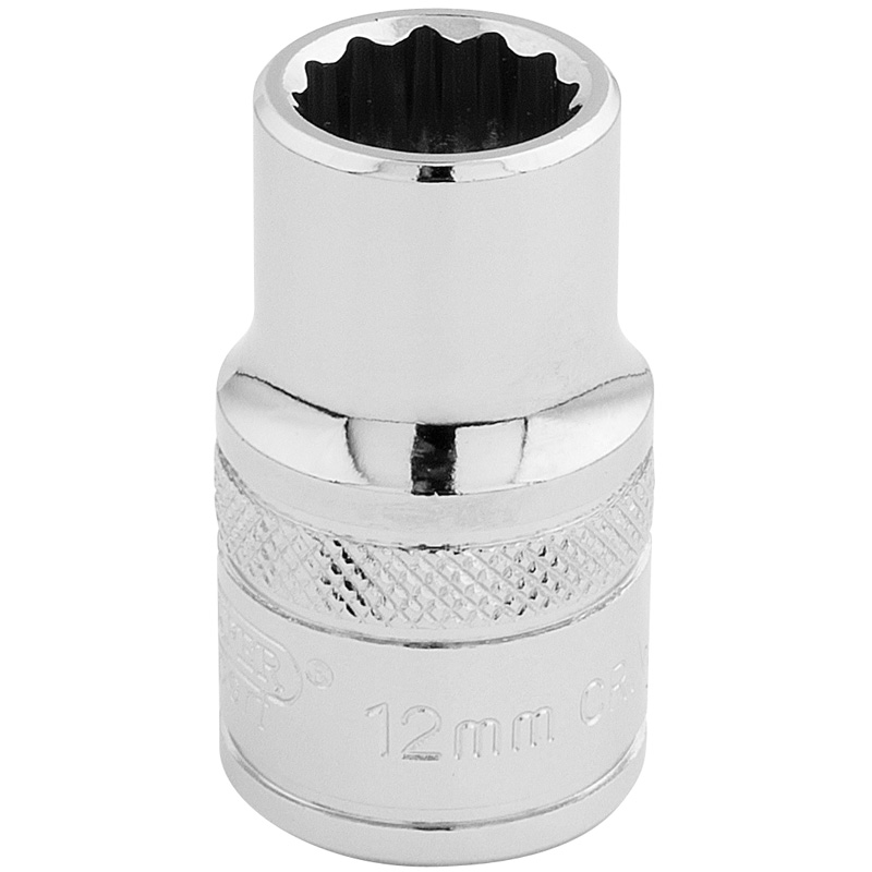 DRAPER 1/2″ Sq. Dr. Hi-Torq® 12 Point Socket (12mm) [33097]