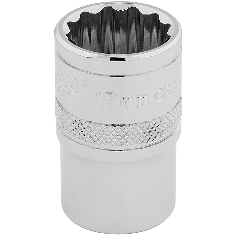 DRAPER 1/2″ Sq. Dr. Hi-Torq® 12 Point Socket (17mm) [33167]