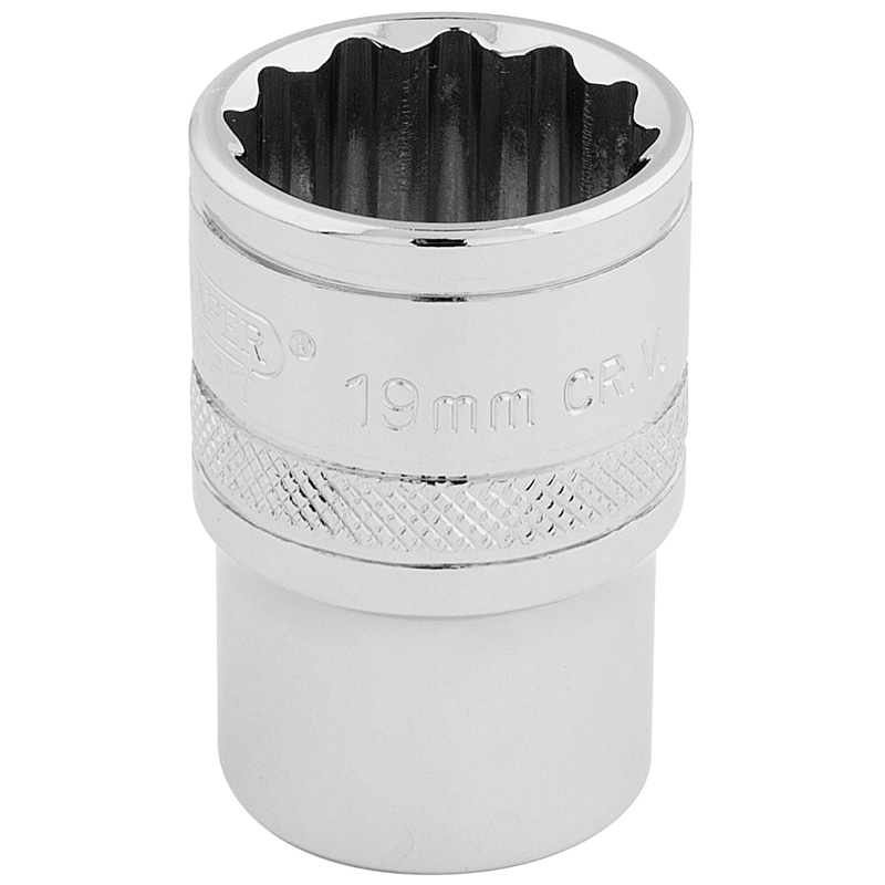 DRAPER 1/2″ Sq. Dr. Hi-Torq® 12 Point Socket (19mm) [33231]