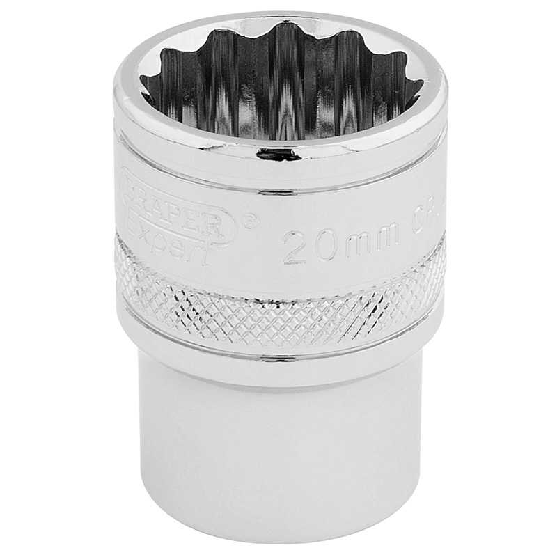 DRAPER 1/2″ Sq. Dr. Hi-Torq® 12 Point Socket (20mm) [33289]