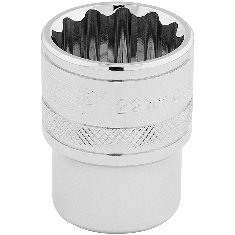 DRAPER 1/2″ Sq. Dr. Hi-Torq® 12 Point Socket (22mm) [33368]