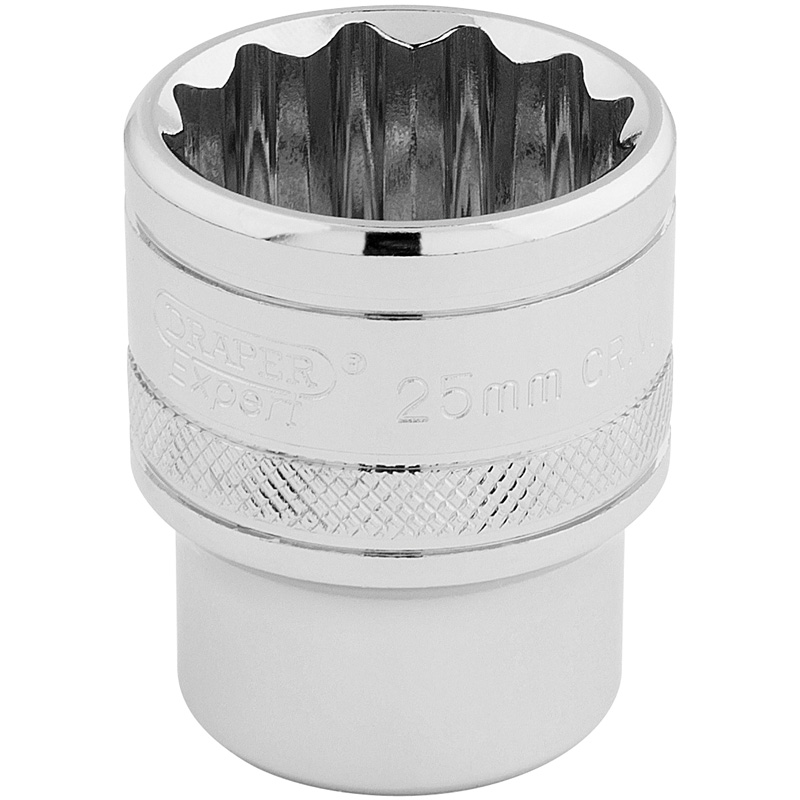 DRAPER 1/2″ Sq. Dr. Hi-Torq® 12 Point Socket (25mm) [33418]