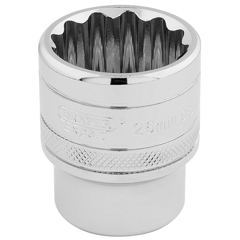 DRAPER 1/2″ Sq. Dr. Hi-Torq® 12 Point Socket (26mm) [33441]