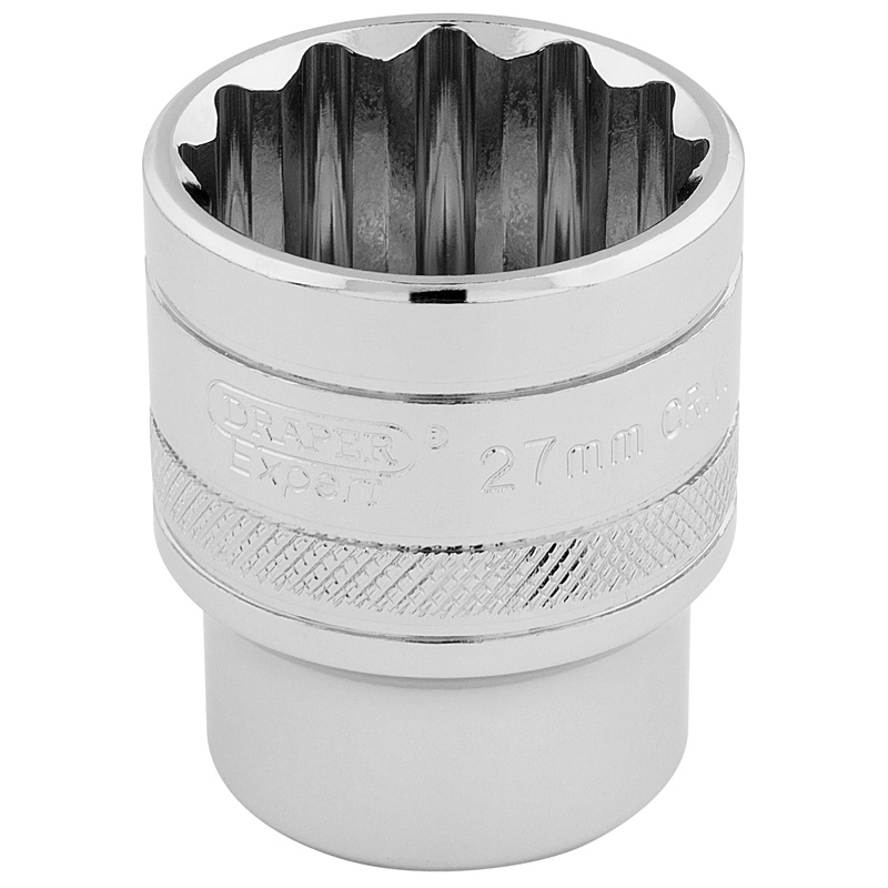 DRAPER 1/2″ Sq. Dr. Hi-Torq® 12 Point Socket (27mm) [33442]