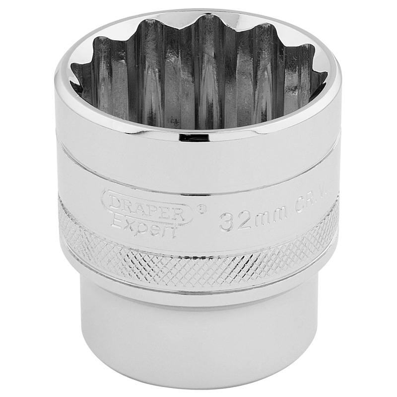 DRAPER 1/2″ Sq. Dr. Hi-Torq® 12 Point Socket (32mm) [33593]