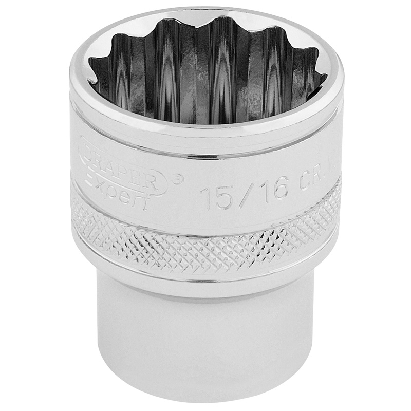 DRAPER 1/2″ Sq. Dr. Hi-Torq® 12 Point Socket (15/16″) [33724]