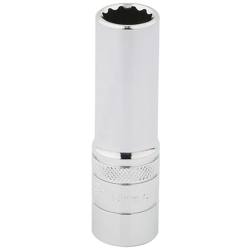 DRAPER 1/2″ Sq. Dr. Hi-Torq® 12 Point Deep Socket (14mm) [33733]