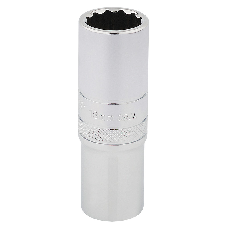 DRAPER 1/2″ Sq. Dr. Hi-Torq® 12 Point Deep Socket (18mm) [33741]