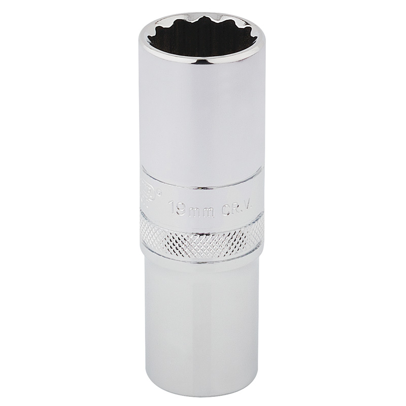 DRAPER 1/2″ Sq. Dr. Hi-Torq® 12 Point Deep Socket (19mm) [33772]