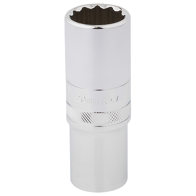 DRAPER 1/2″ Sq. Dr. Hi-Torq® 12 Point Deep Socket (20mm) [33787]