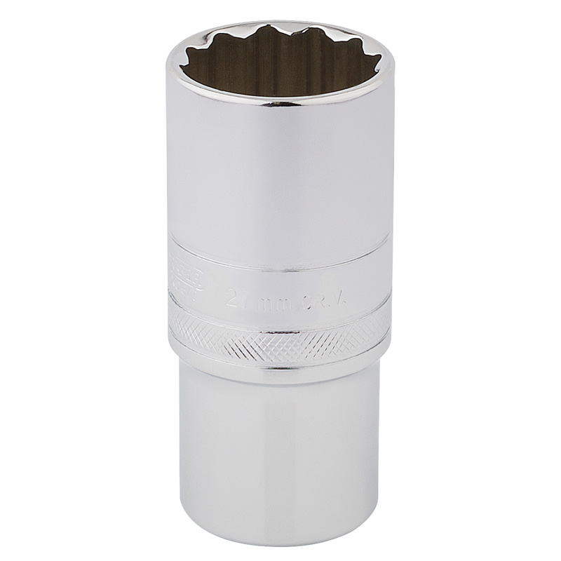 DRAPER 1/2″ Sq. Dr. Hi-Torq® 12 Point Deep Socket (27mm) [33841]