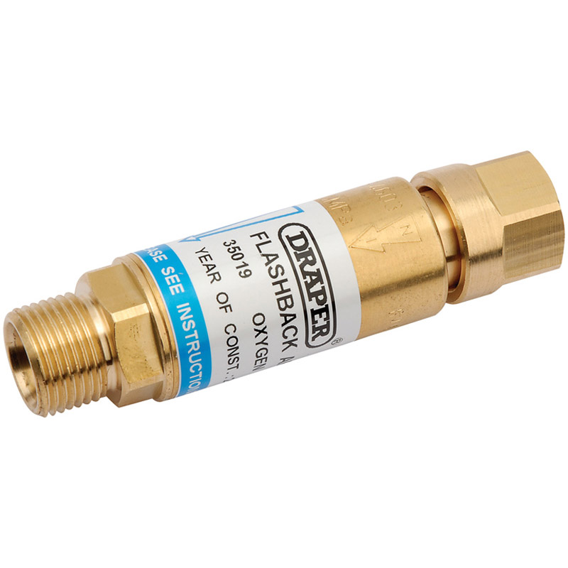 DRAPER In-Line Oxygen Flashback Arrestor [35019]