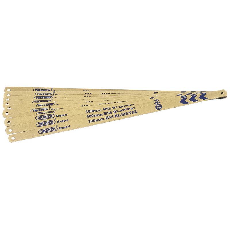 DRAPER 10 x 300mm 32tpi Bi-Metal Hacksaw Blades [38266]