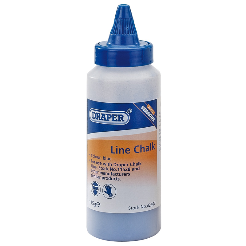 DRAPER 115G Plastic Bottle of Blue Chalk for Chalk Line [42967]