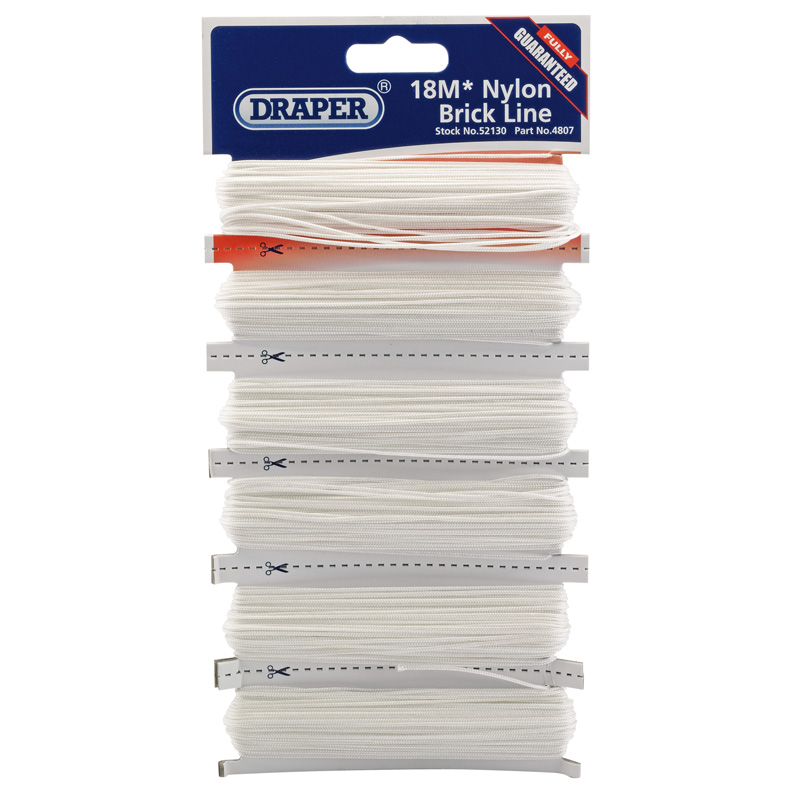 DRAPER 6 x 18M Nylon Brick Line Hanks [52130]